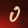Qeelin Kissing Gourds Limited Edition Ring for Qixi Festival, Full Diamond, Openable Design, Symbolizing Companionship and Closeness