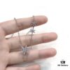 HEFANG Jewelry Frost Snow Collarbone Chain Simple Versatile Pendant Necklace Gift for Girlfriend