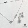 HEFANG Jewelry Frost Snow Collarbone Chain Simple Versatile Pendant Necklace Gift for Girlfriend