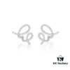 [Same as Zhou Yutong's Style] HEFANG Cream Spiral Stud Earrings, Elegant Design Ear Jewelry for Valentine's Day Gift