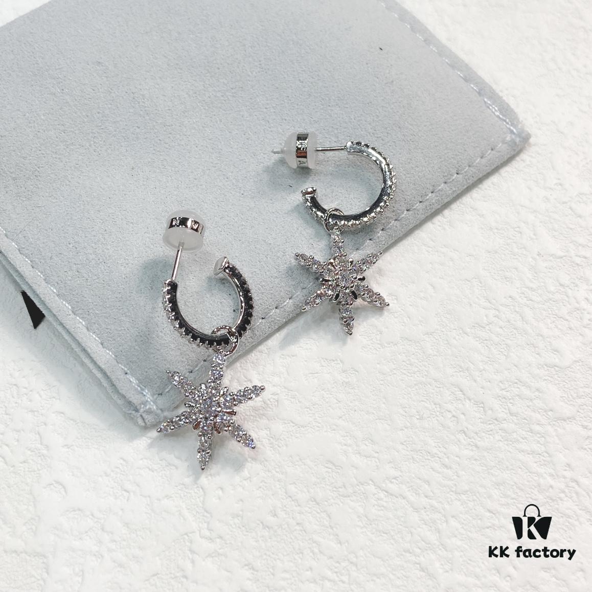 HEFANG Jewelry Mini Velvet Snow Earrings for Women, Designer Elegant Pendant Earrings, New Arrival Ear Accessories