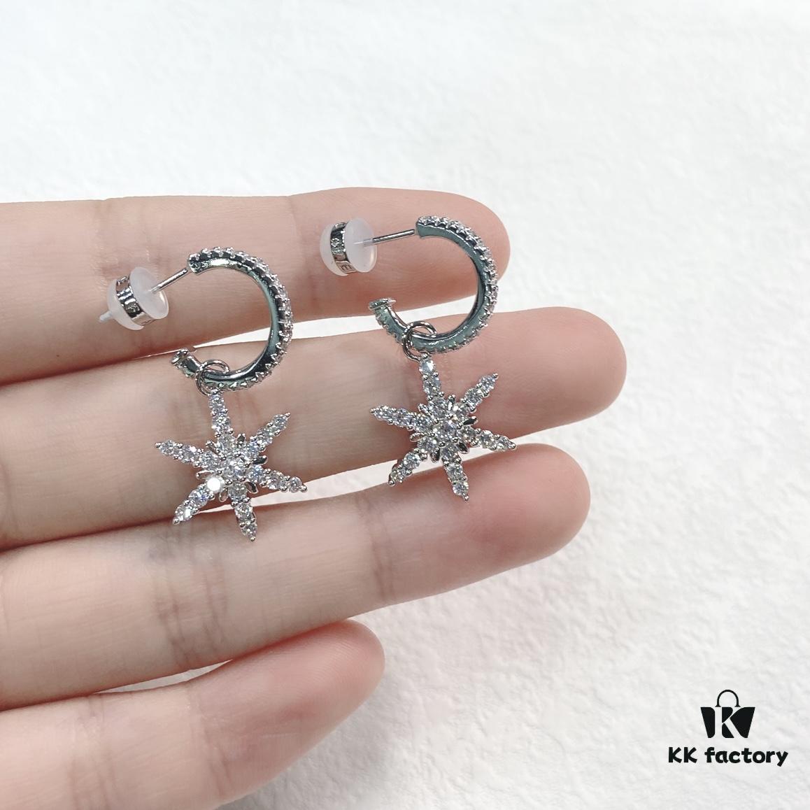 HEFANG Jewelry Mini Velvet Snow Earrings for Women, Designer Elegant Pendant Earrings, New Arrival Ear Accessories