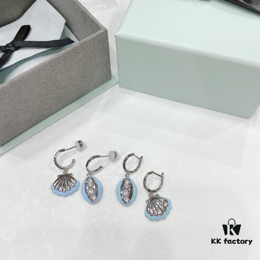 Shell Pendant Earrings Studs, Women's Minimalist Luxury Personality Drop Earrings