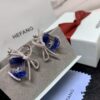 Qixi Gift 🎁 HEFANG Jewelry Ice Blue First Snow Earrings, Women's Ins-style Design Stud Earrings