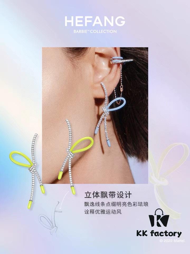 Qixi Gift 🎁 HEFANG Barbie Ribbon Earrings