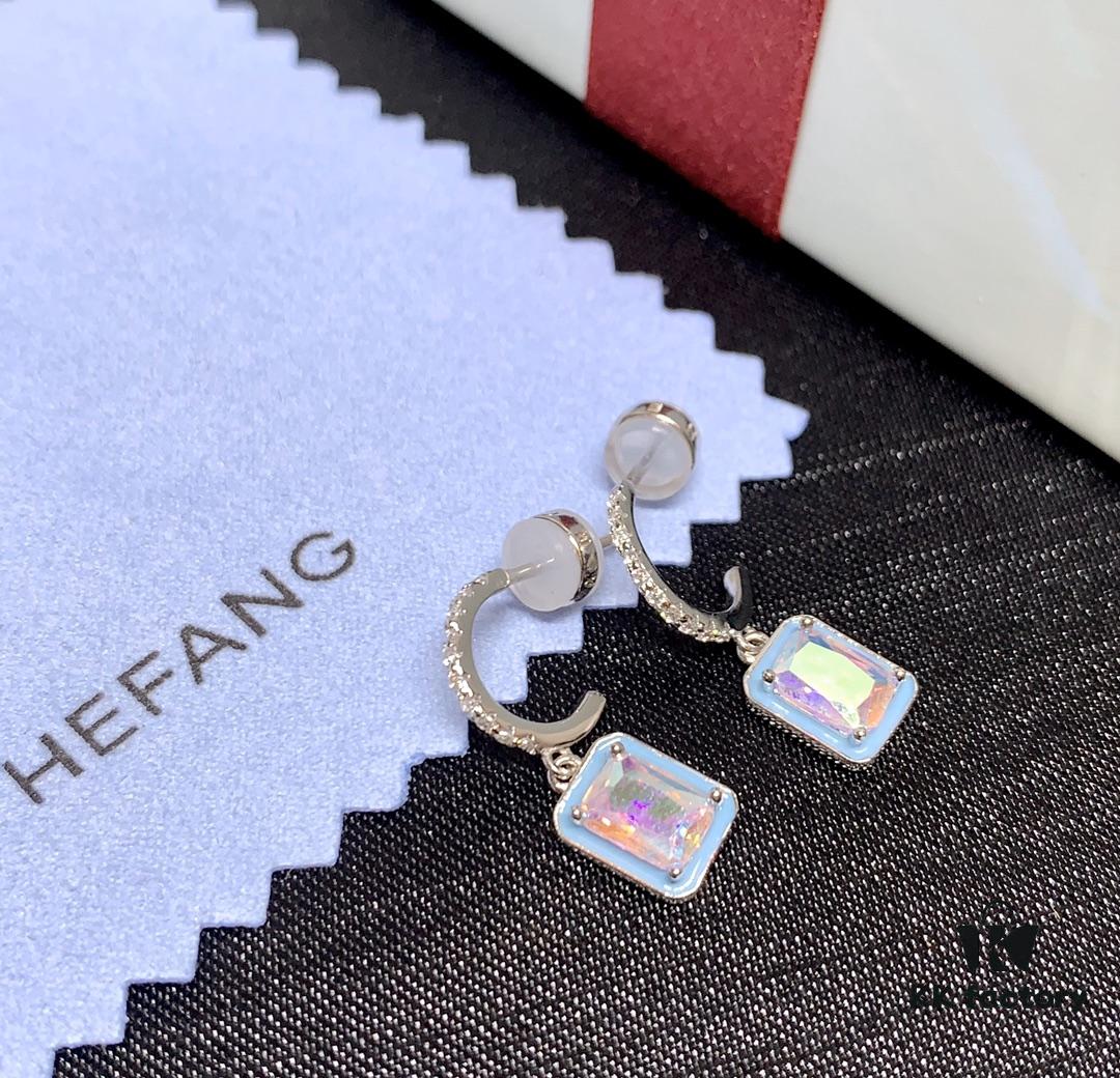 Qixi Gift 🎁 HEFANG Aurora Borealis Candy-Colored Earrings