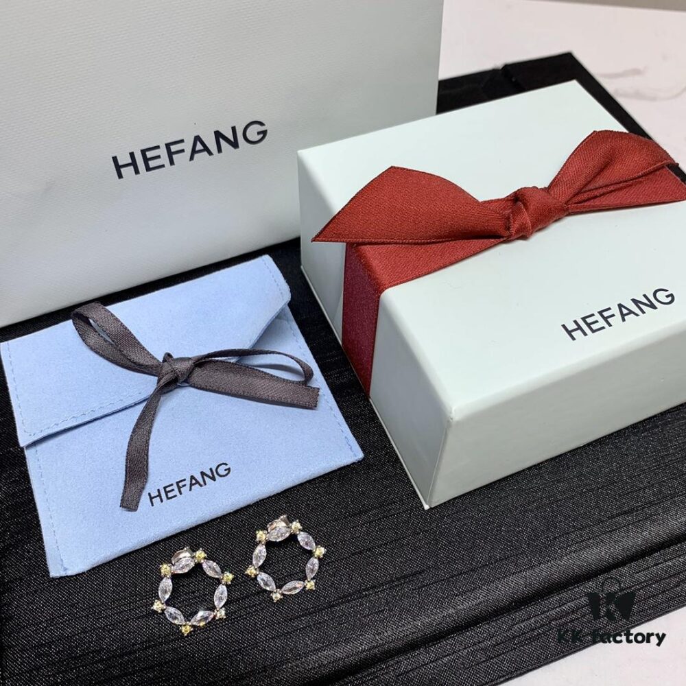 Qixi Gift 🎁 HEFANG Rose Window Stud Earrings, Ethereal Sterling Silver Ear Jewelry