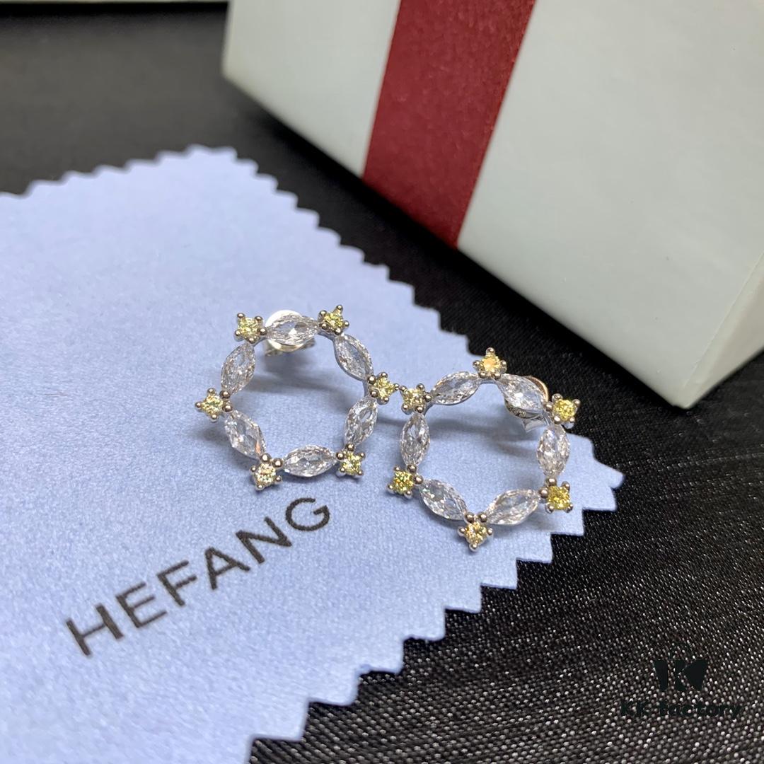 Qixi Gift 🎁 HEFANG Rose Window Stud Earrings, Ethereal Sterling Silver Ear Jewelry
