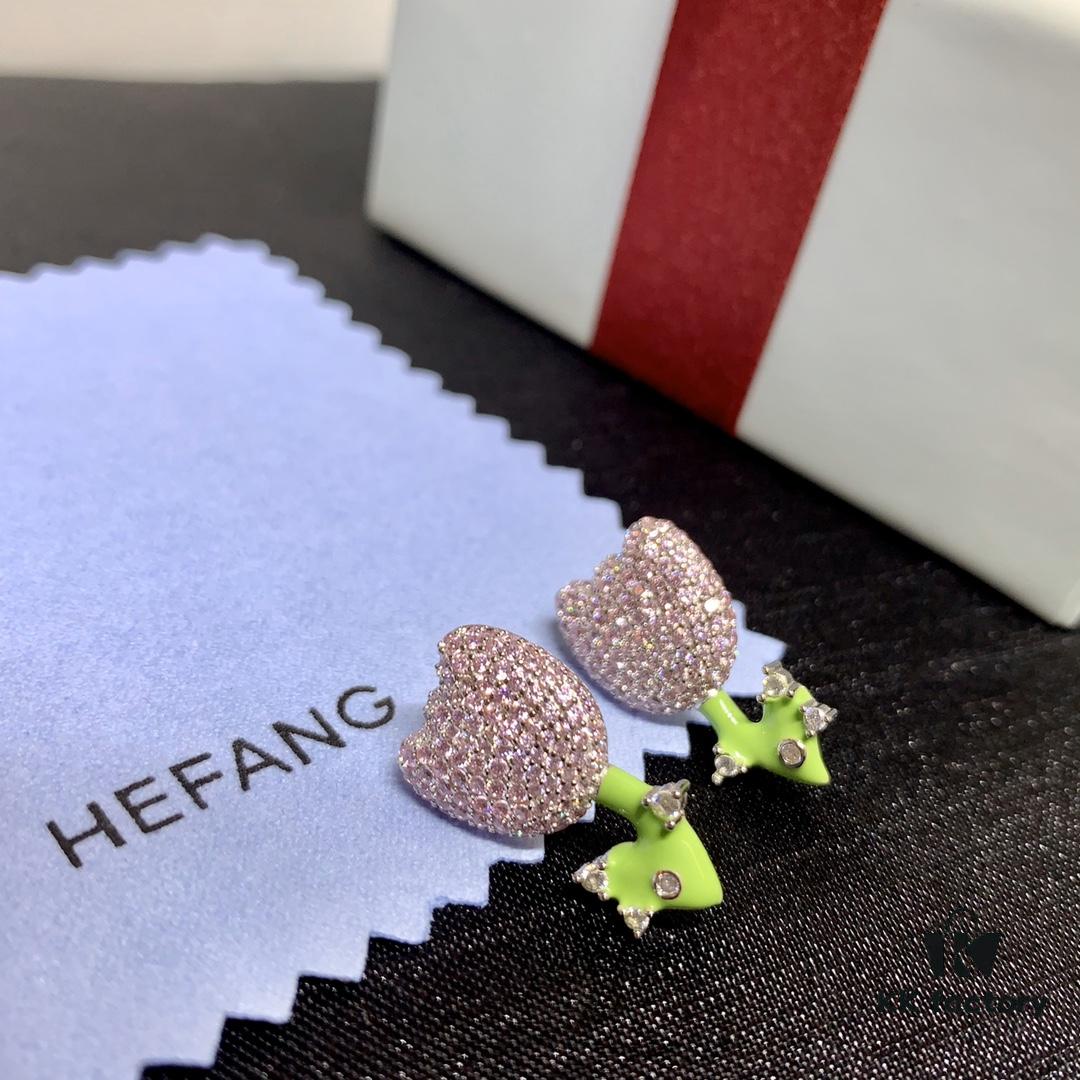 Qixi Gift 🎁 HEFANG New Arrival Tulip 🌷 Earrings, Elegantly Chic and Adorably Cute!