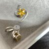 Qixi Gift 🎁 HEFANG Jewelry Meteor Starfruit Earrings, Sweet and Stylish, Full Silver High Version with Logo