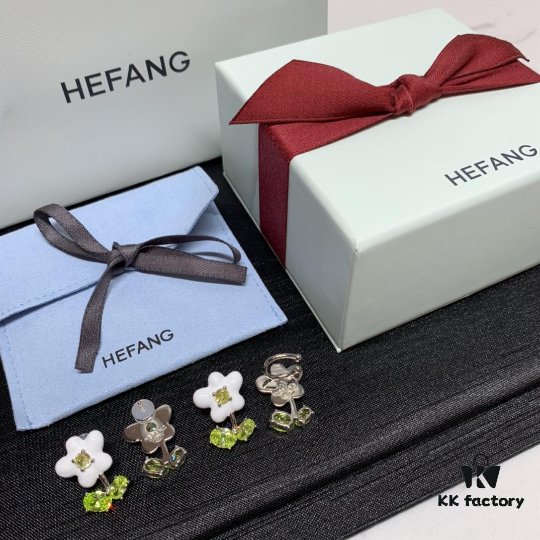 Qixi Gift 🎁 HEFANG Creamy Little Flower Stud Earrings, Adorably Cute – Premium Sterling Silver, Same Material as ZP