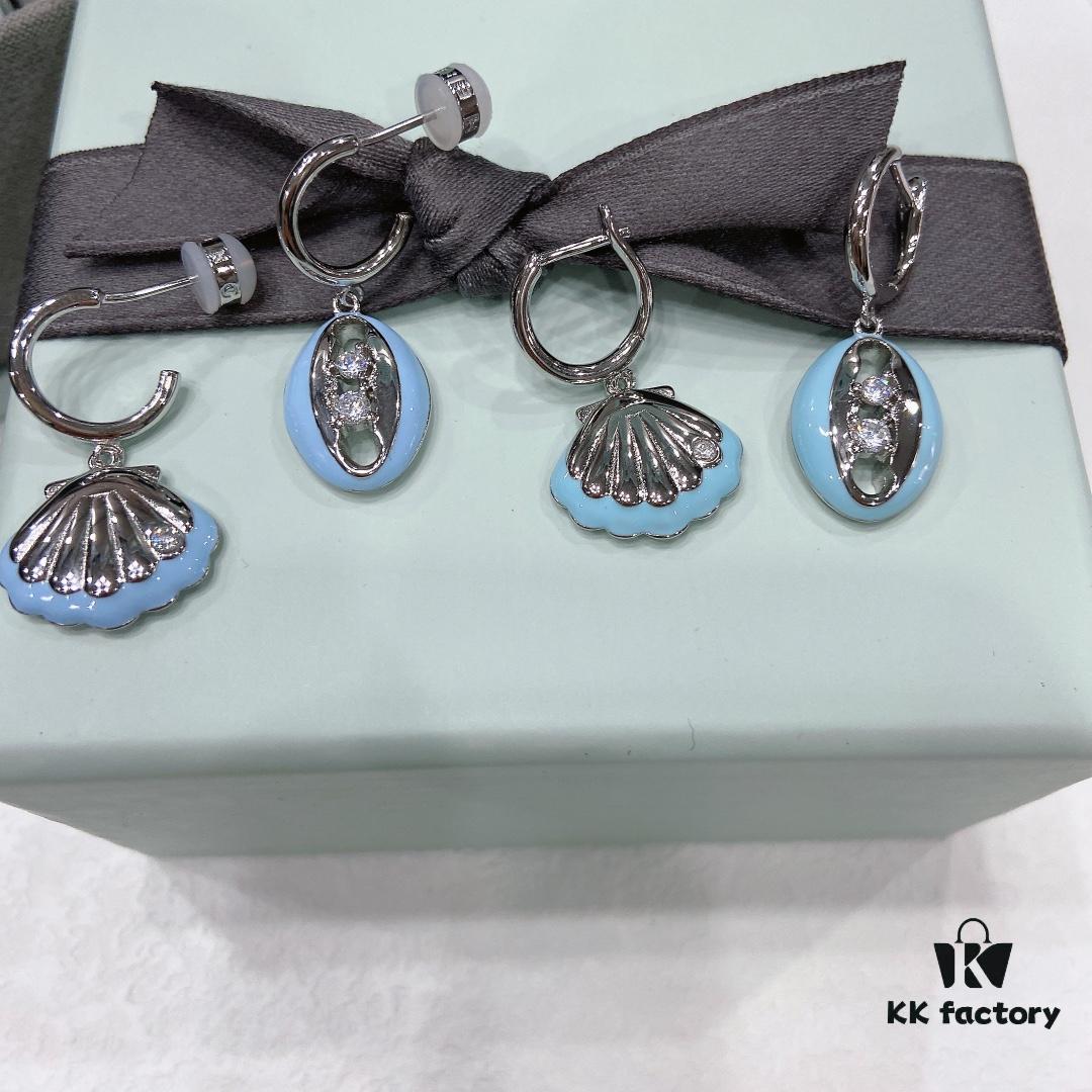 Shell Pendant Earrings Studs, Women's Minimalist Luxury Personality Drop Earrings