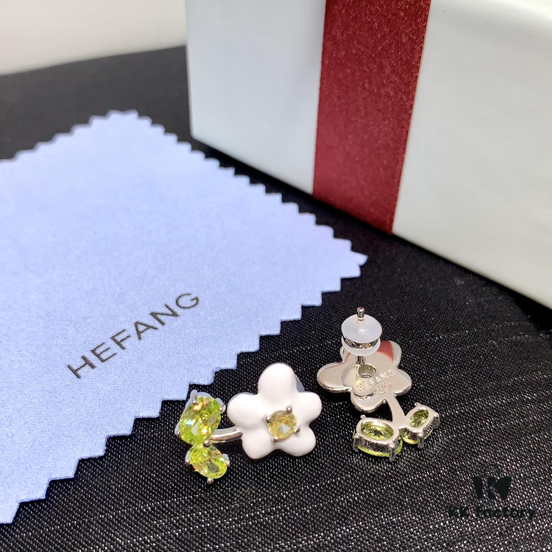 Qixi Gift 🎁 HEFANG Creamy Little Flower Stud Earrings, Adorably Cute – Premium Sterling Silver, Same Material as ZP