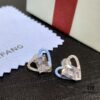 Qixi Gift 🎁 HEFANG Barbie Sweet Heart Earrings, Crystal Clear Design
