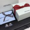 Qixi Gift 🎁 HEFANG Barbie Sweet Heart Earrings, Crystal Clear Design