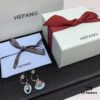 Qixi Gift 🎁 HEFANG Jewelry Sea Shell Asymmetric Sterling Silver Earrings