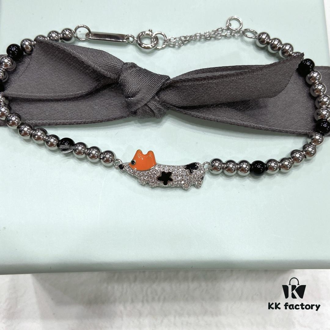 [Same as Zhou Yutong] HEFANG Xiao Hua Corgi Bracelet, Unique Design Bangle Rope, Gift for Women on Qixi Festival