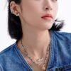 HEFANG Xiao Hua Corgi Collar Chain, Lightweight Luxury Unique Design Necklace, Qixi Gift (Same Style as Zhou Yutong)