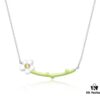 [Same as Zhou Yutong] HEFANG Creamy Little Flower Necklace, Ins-style Unique Collar Chain, Gift for Qixi Festival