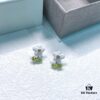 Same Style as Zhou Yutong - He Fang Creamy Little Flower Stud Earrings, Ear Cuffs, New Minimalist Luxury Unique Necklace Set