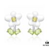 Same Style as Zhou Yutong - He Fang Creamy Little Flower Stud Earrings, Ear Cuffs, New Minimalist Luxury Unique Necklace Set