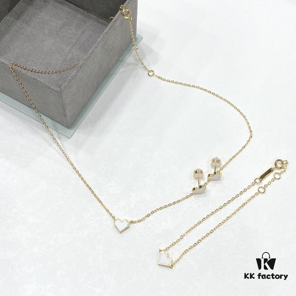 HEFANG Jewelry Declaration Ladies' Diamond Heart Pendant, Minimalist Thin Bracelet Hand Chain