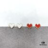 HEFANG Jewelry Confession Stud Earrings, Heart-Shaped Minimalist Design Ear Accessories Gift for Women