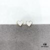 HEFANG Jewelry Confession Stud Earrings, Heart-Shaped Minimalist Design Ear Accessories Gift for Women