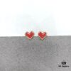 HEFANG Jewelry Confession Stud Earrings, Heart-Shaped Minimalist Design Ear Accessories Gift for Women