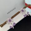 HEFANG Jewelry Summer Floral Earrings, Crystal-Clear and Exquisitely Delicate