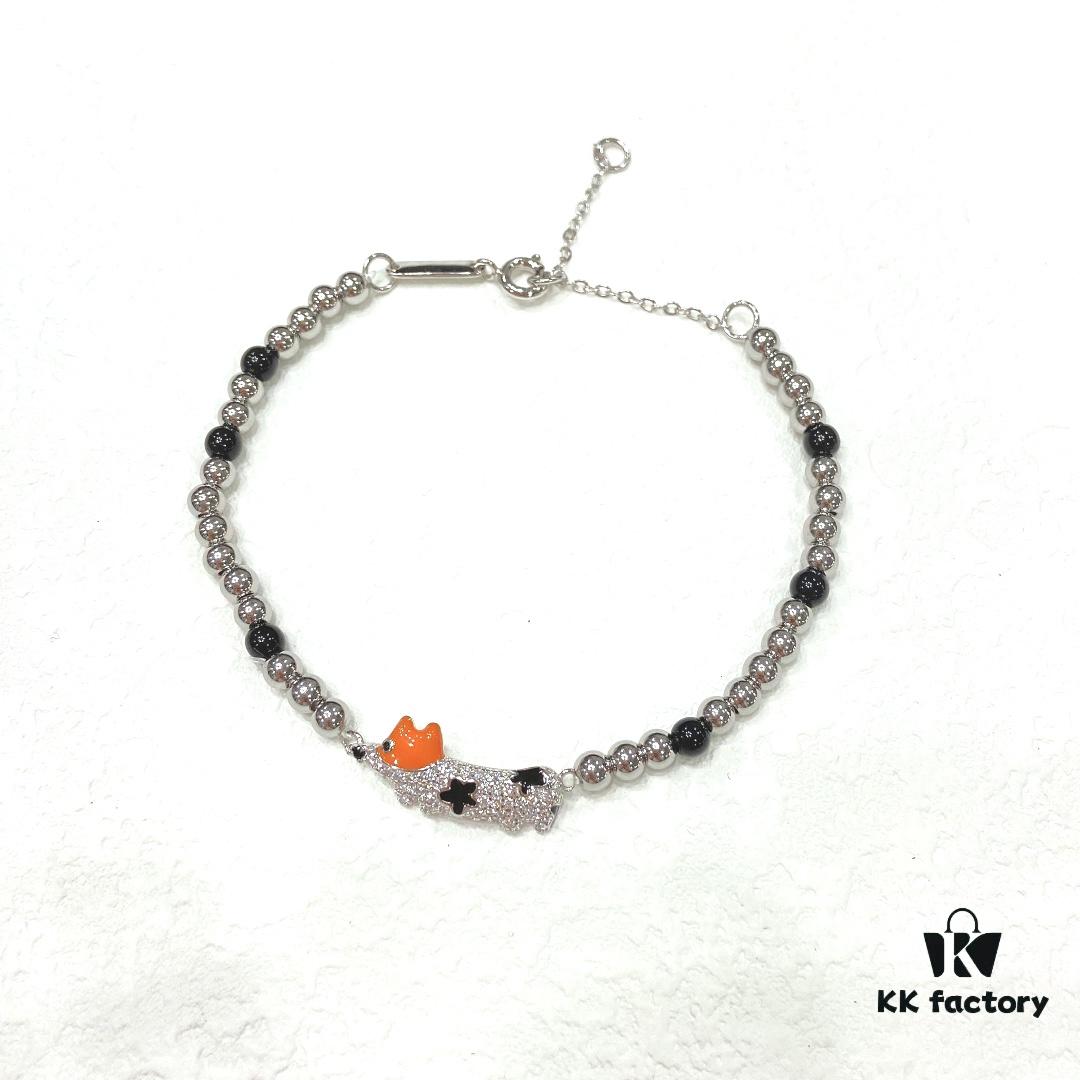 [Same as Zhou Yutong] HEFANG Xiao Hua Corgi Bracelet, Unique Design Bangle Rope, Gift for Women on Qixi Festival
