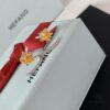 HEFANG Jewelry Meteor Star ⭐️ Yangtao Earrings, Sweet and Stylish, High-Quality Silver Version with Logo