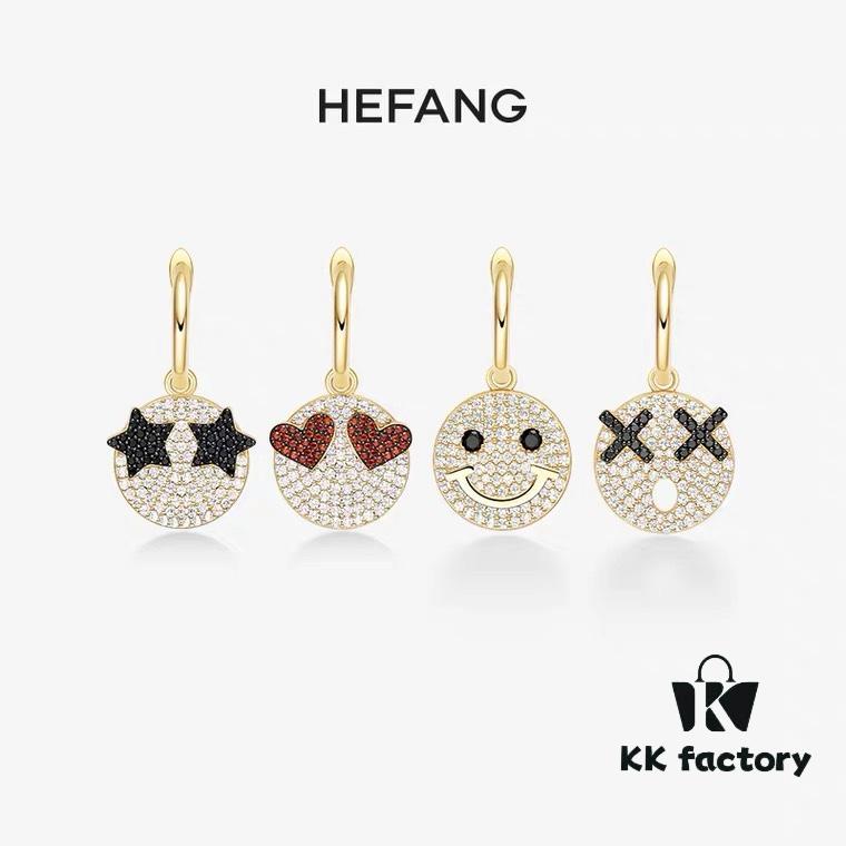 He Fang Emoji Earrings, Creative Design Women's Earrings, Single Stud Earring Jewelry