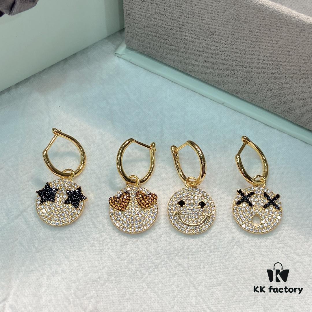 He Fang Emoji Earrings, Creative Design Women's Earrings, Single Stud Earring Jewelry