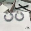 New Arrival He Fang Ocean Holiday Earrings, Niche Retro Minimalist Design Stud Earrings, High-End Ear Jewelry