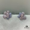 New Arrival He Fang Blue Star Flower Stud Earrings, Fashionable and Unique Design, Minimalist Earrings Jewelry Gift for Girlfriend