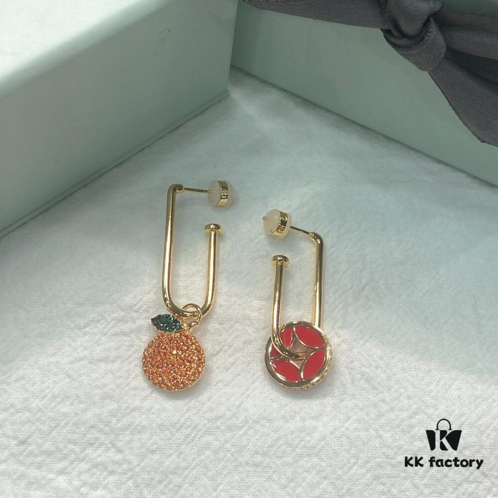 HEFANG Jewelry Good Luck Red Year Youth Luxury Stud Earrings, Ear Accessories and Jewelry