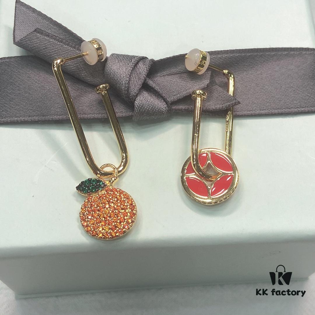 HEFANG Jewelry Good Luck Red Year Youth Luxury Stud Earrings, Ear Accessories and Jewelry