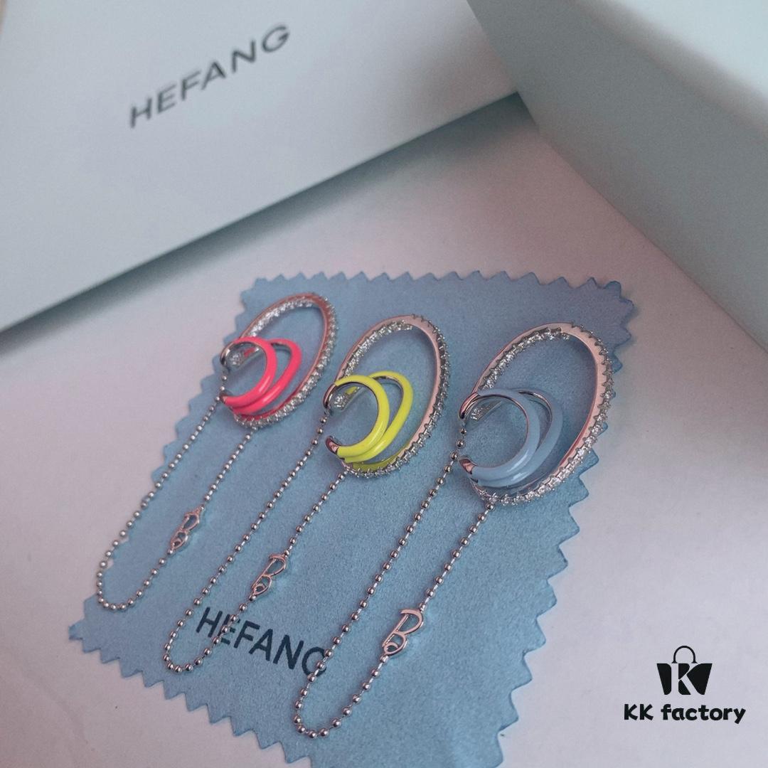 New Arrival❤️ HEFANG Jewelry Barbie✨ New Collection Hula Hoop Stud Earrings Three Colors Available In Stock