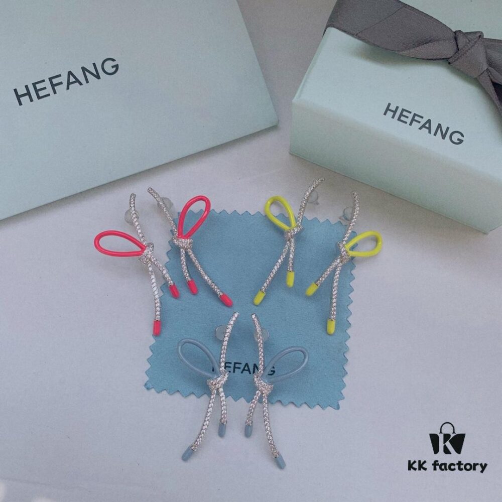 New Arrival ❤️ HEFANG Jewelry - Barbie ✨ New Collection Shimmering Ribbon Stud Earrings, Three Colors Available, In Stock