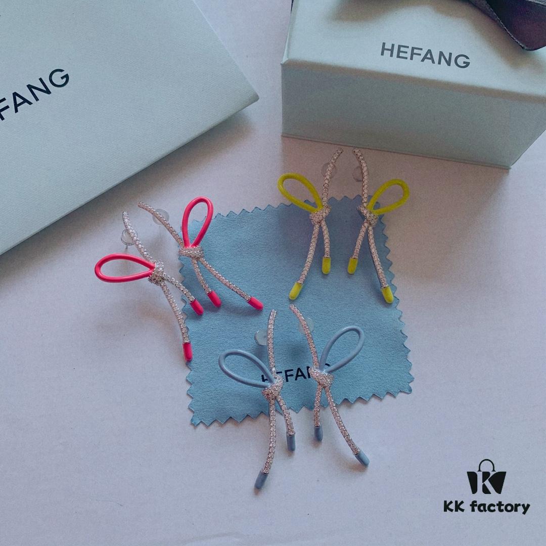 New Arrival ❤️ HEFANG Jewelry - Barbie ✨ New Collection Shimmering Ribbon Stud Earrings, Three Colors Available, In Stock