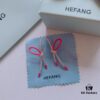 New Arrival ❤️ HEFANG Jewelry - Barbie ✨ New Collection Shimmering Ribbon Stud Earrings, Three Colors Available, In Stock