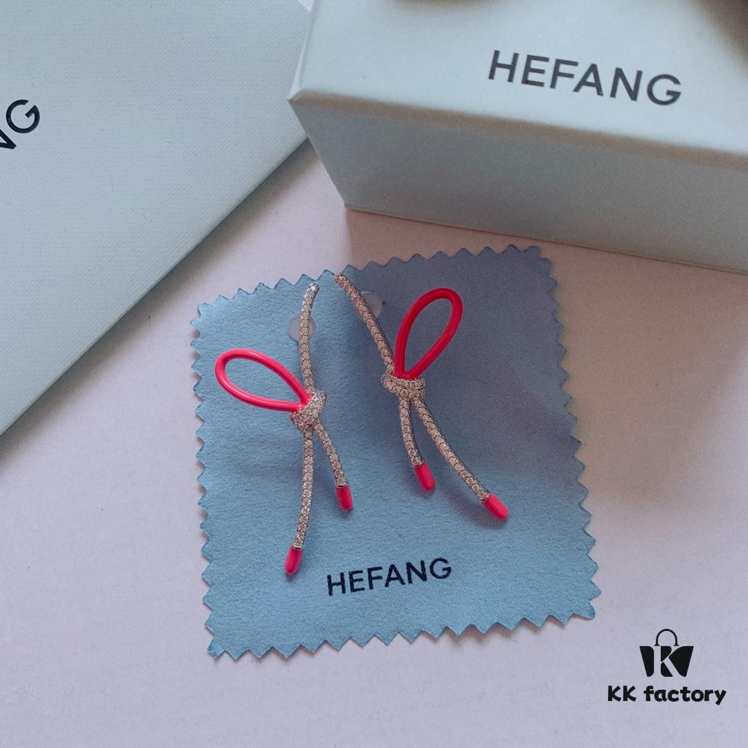 New Arrival ❤️ HEFANG Jewelry - Barbie ✨ New Collection Shimmering Ribbon Stud Earrings, Three Colors Available, In Stock