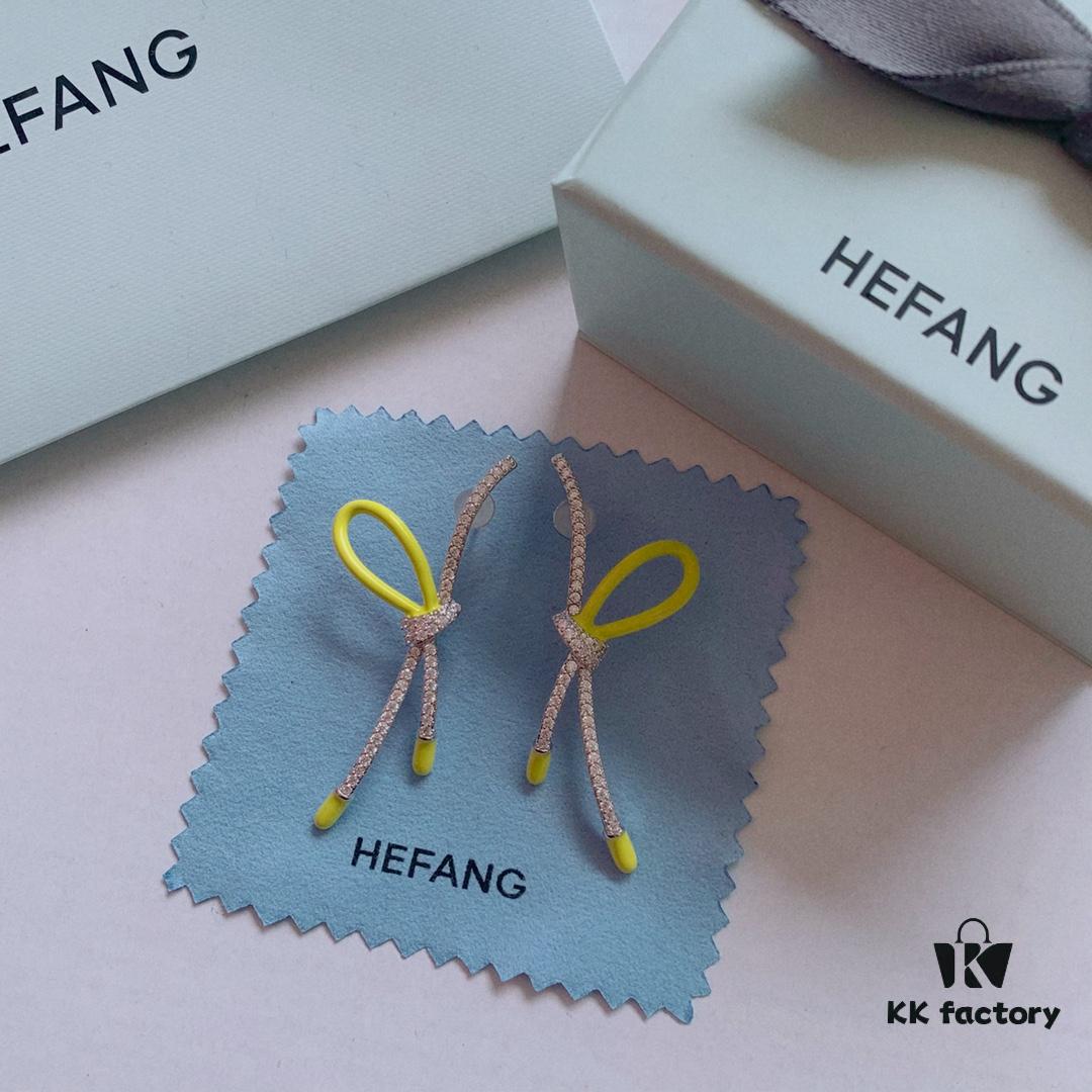 New Arrival ❤️ HEFANG Jewelry - Barbie ✨ New Collection Shimmering Ribbon Stud Earrings, Three Colors Available, In Stock