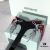 HEFANG Jewelry Ribbon Wheat Ear Earrings