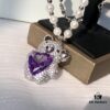 HEFANG Jewelry Gemstone Bear Necklace