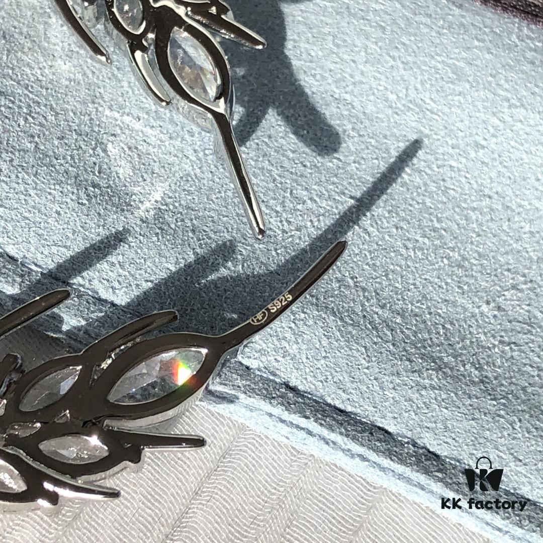 HEFANG Jewelry Ribbon Wheat Ear Earrings