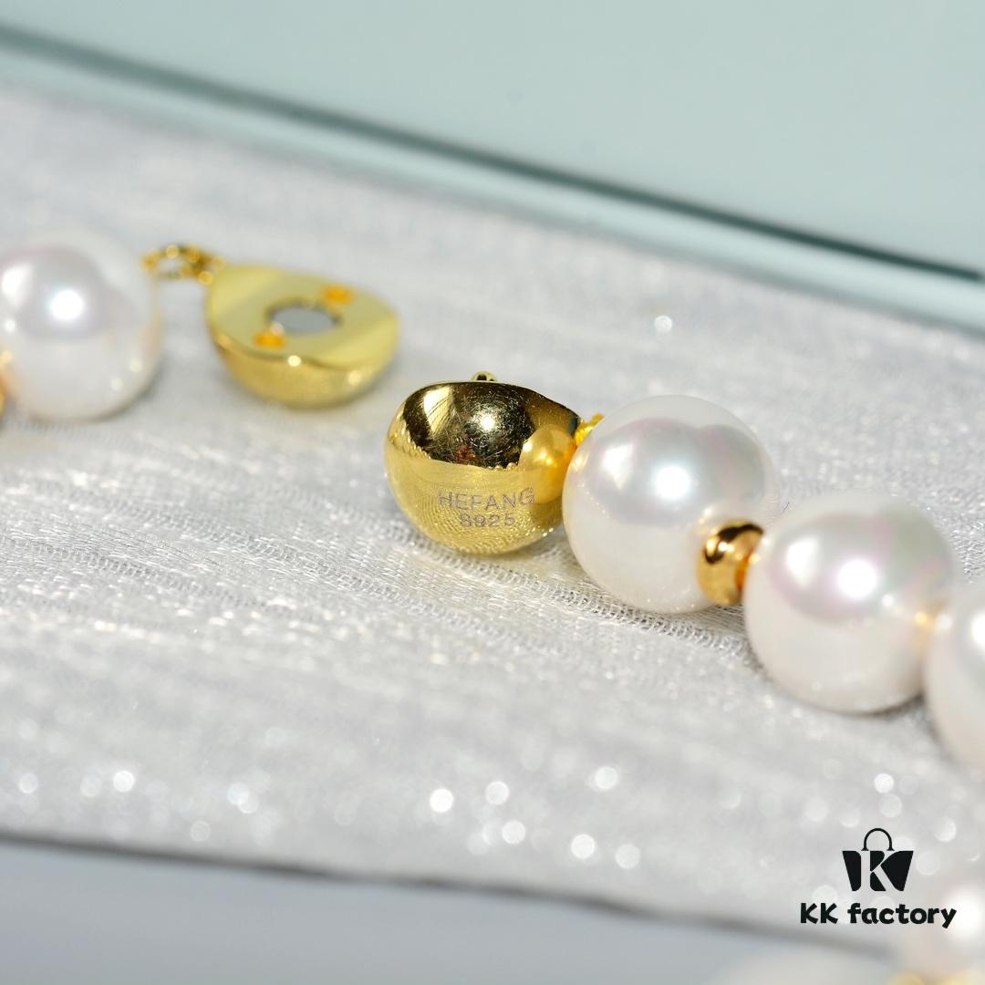 HEFANG Jewelry Garden Necklace, 925 Silver Nature-Inspired Statement Choker, Collarbone Chain