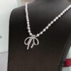 HEFANG Jewelry Elizabeth Bow Pendant Necklace