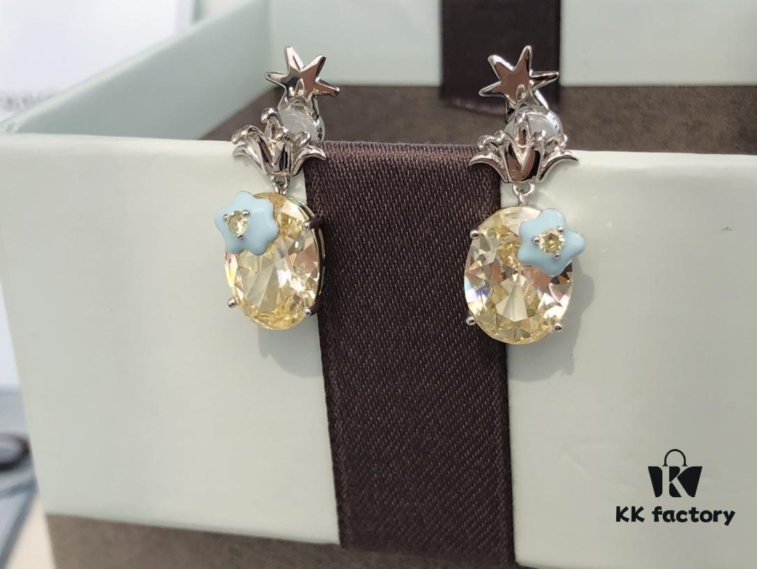 HEFANG Jewelry Pineapple Ice Earrings